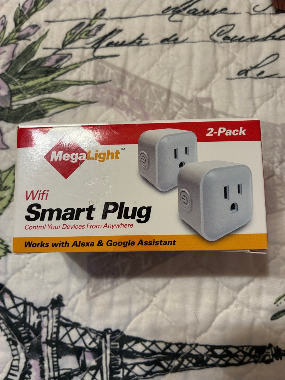 NIB-MegaLight Wifi Smart Plug 2-Pack - White